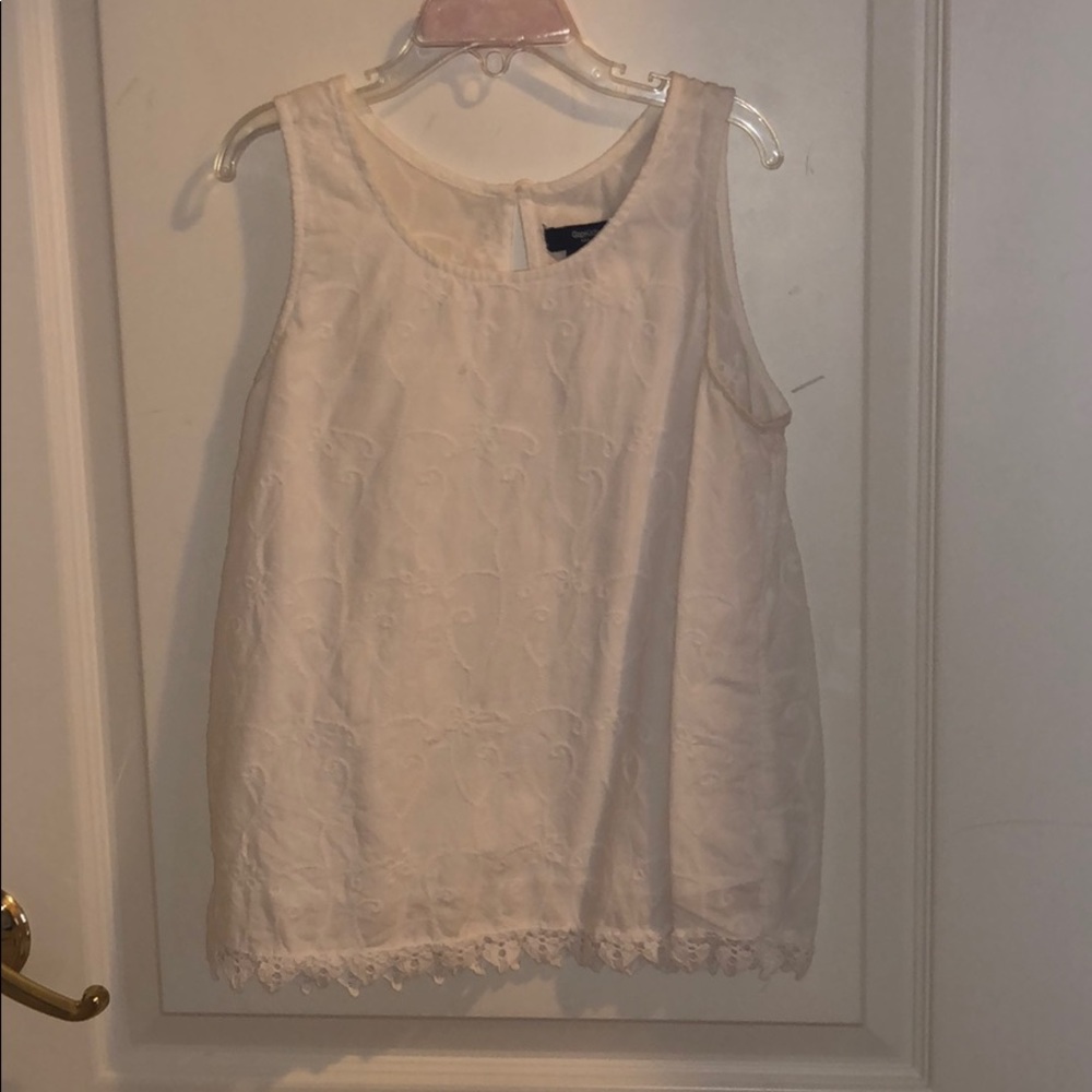 Kids White Patterned Top